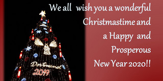 SPRING christmas Postcard 2019 Christmas postcard
