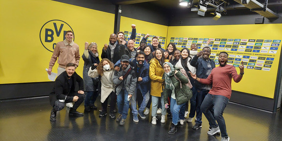 SPRING Students at BVB Tour SPRING group picture.