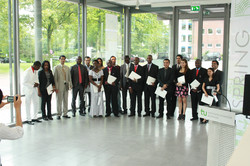Group picture of the departing students.