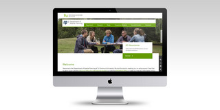 Bildschirm mit der neuen Webseite.