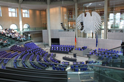 Picture of the inside of the German parliament