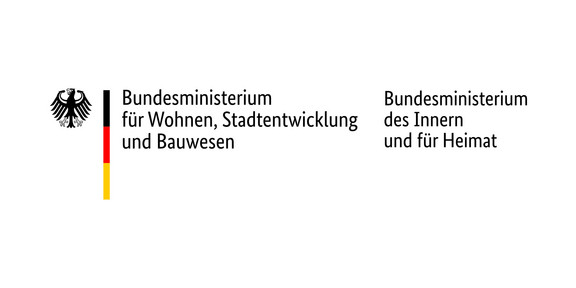 Logo des Bundesministerium für Wohnen, Stadtentwicklung und Bauwesen, Bundesministerium des Innern und für Heimat