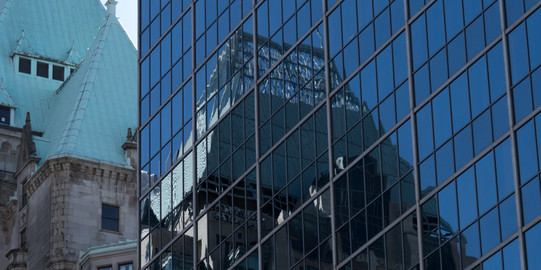 Building Dortmund Cut-out glass building.