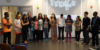 Students present their performance at the SPRING Party.