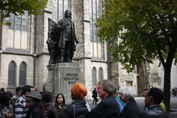 Statue of Johann Sebastian Bach Picture of a statue of Johann Sebastian Bach