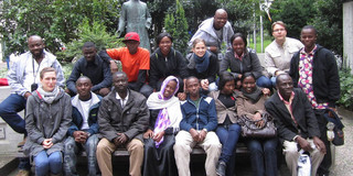 Group picture of the SPRING students at the Sumer school.