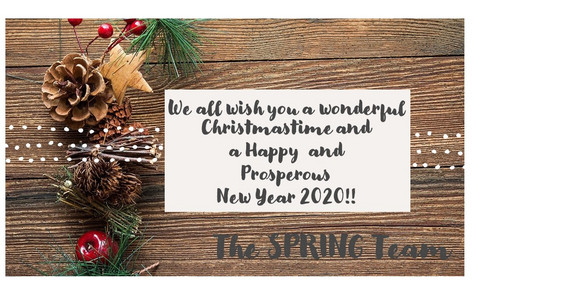 SPRING Merry Christmas Christmas greeting card