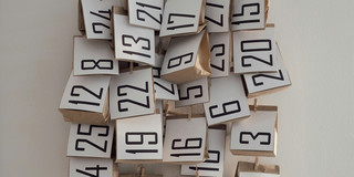 Adventskalender Ansicht eines Adventskalenders