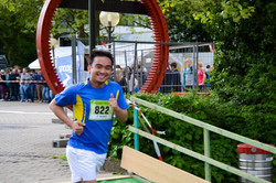 SPRING Student at Campusrun A SPRING student participating at the Campusrun.