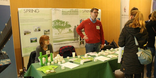 SPRING representants at the Engagement weltweit Picture of the two SPRING representants at the Engagement weltweit.