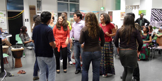 SPRING Party People talking at the SPRING Party