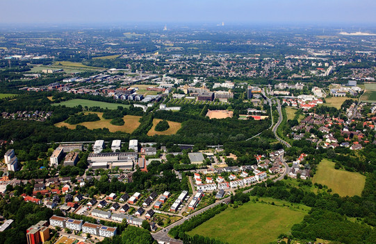 aerial photo of TU Dortmund