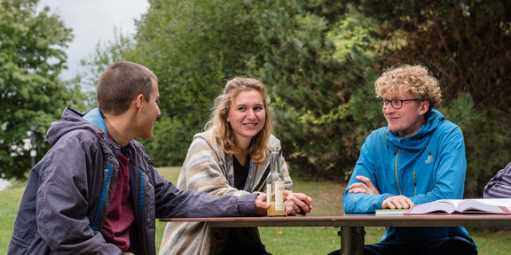 Students sitting together