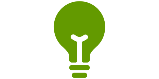 green lightbulb icon