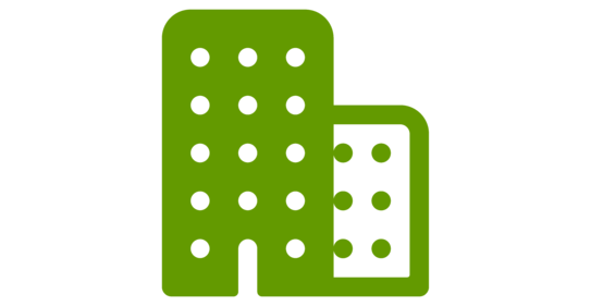 high-rise icon green high-rise icon